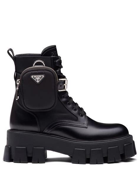 combat boots prada precio|thigh high prada boots.